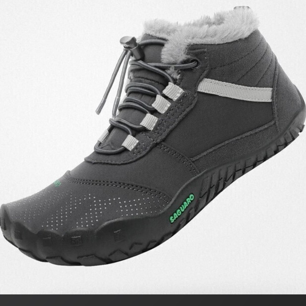 Saguaro Pair of Kid's Will - Winter Barefoot Shoes Black New Size 12.5